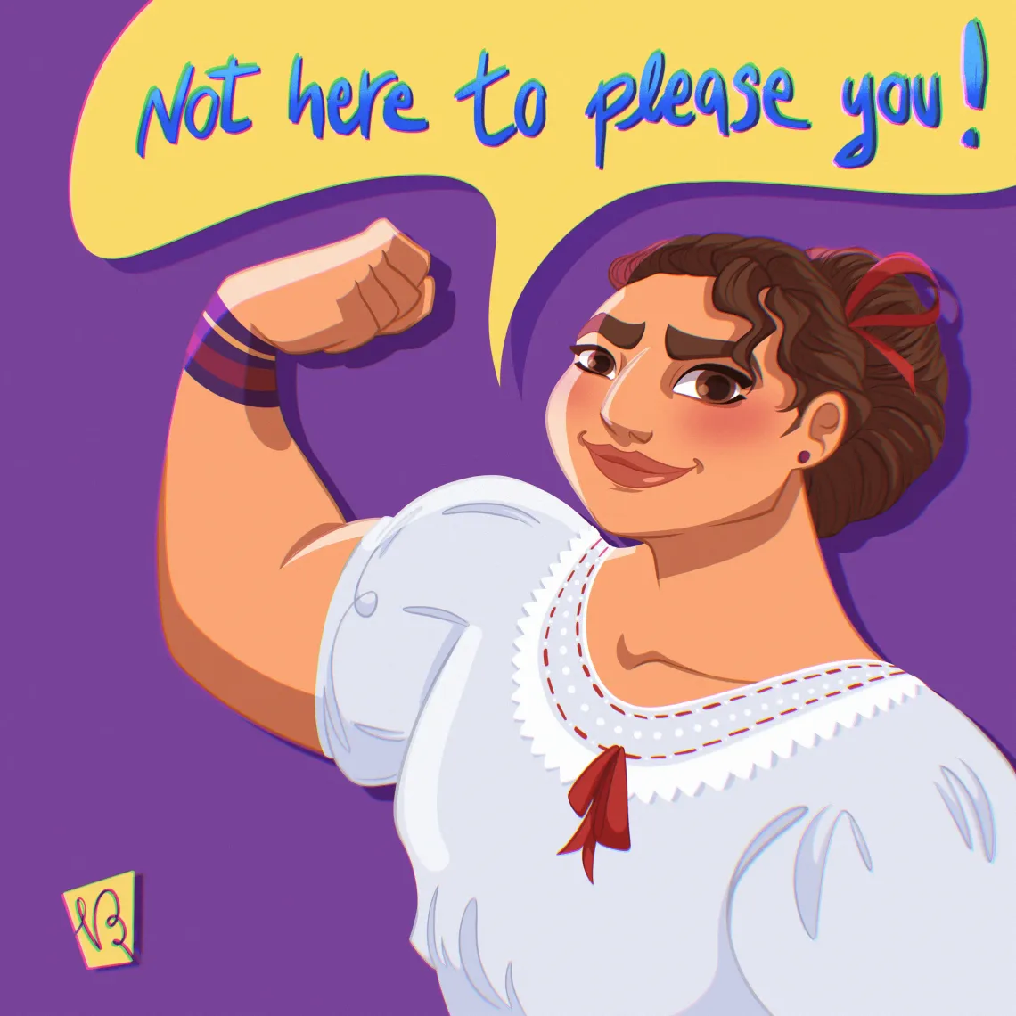 Not here to please you per Collettivo Lenti Viola