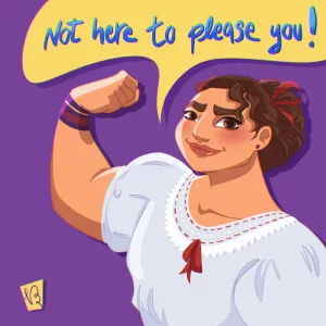Not here to please you per Collettivo Lenti Viola